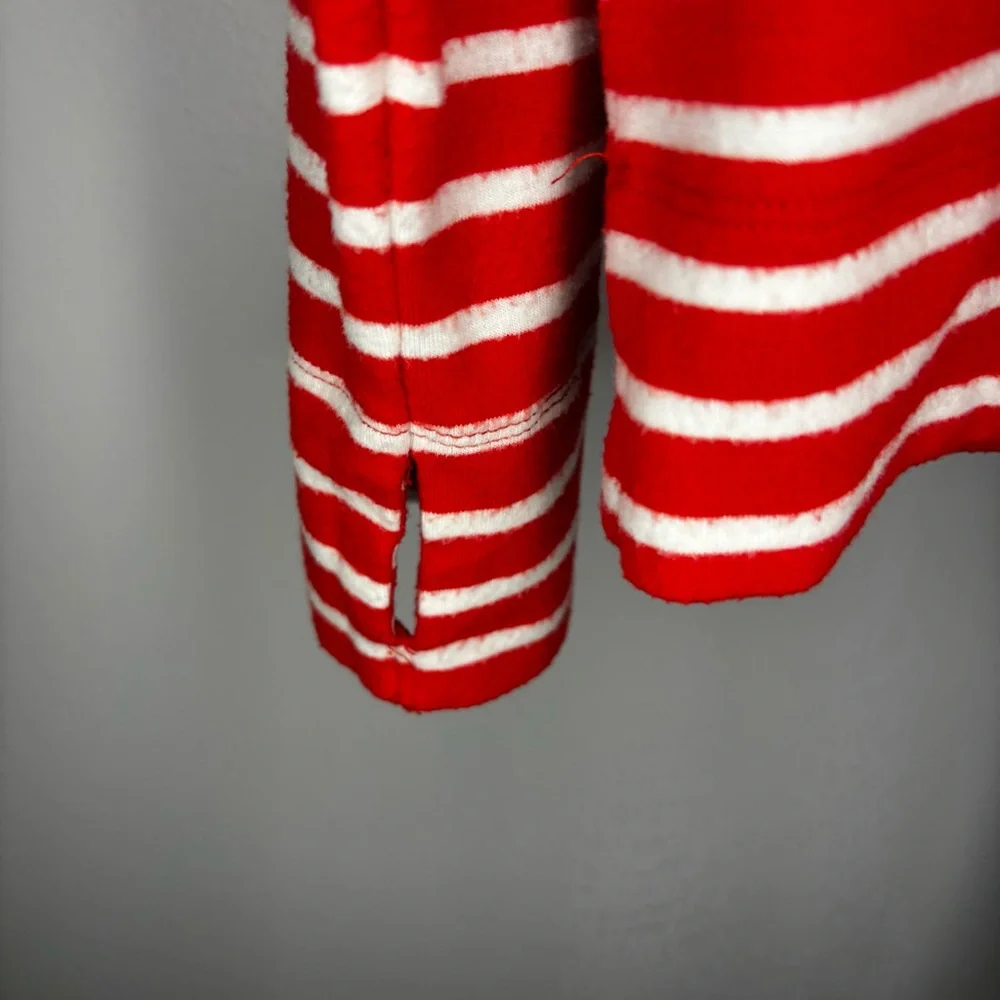 Aerie Red and White Striped Pajama Set Women’s Size Large‎